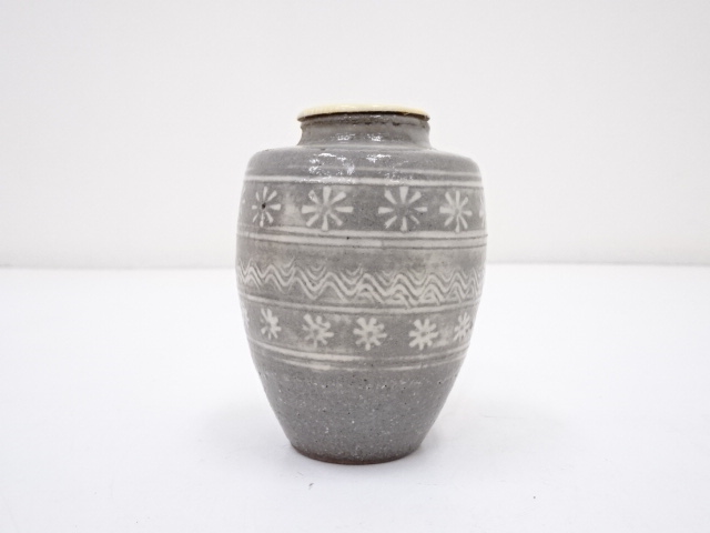 古萩 文琳 茶入 清水茂生造 96 古萩 文琳 茶入 清水茂生造 96